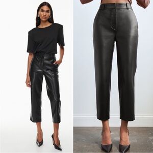 Aritzia Babaton Command Crop Leather Pants